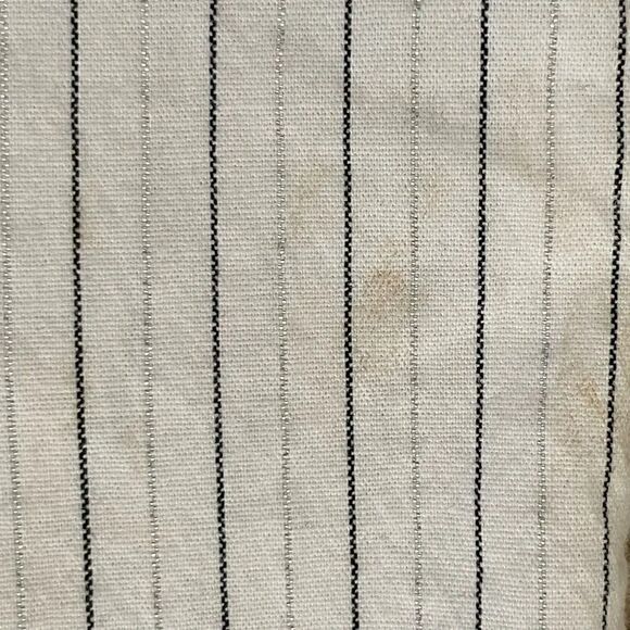 BCX Button Down White Black Long Sleeves Stretch Office Career Casual M # 1349 - Picture 11 of 14